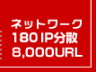 ネットワーク180IP分散